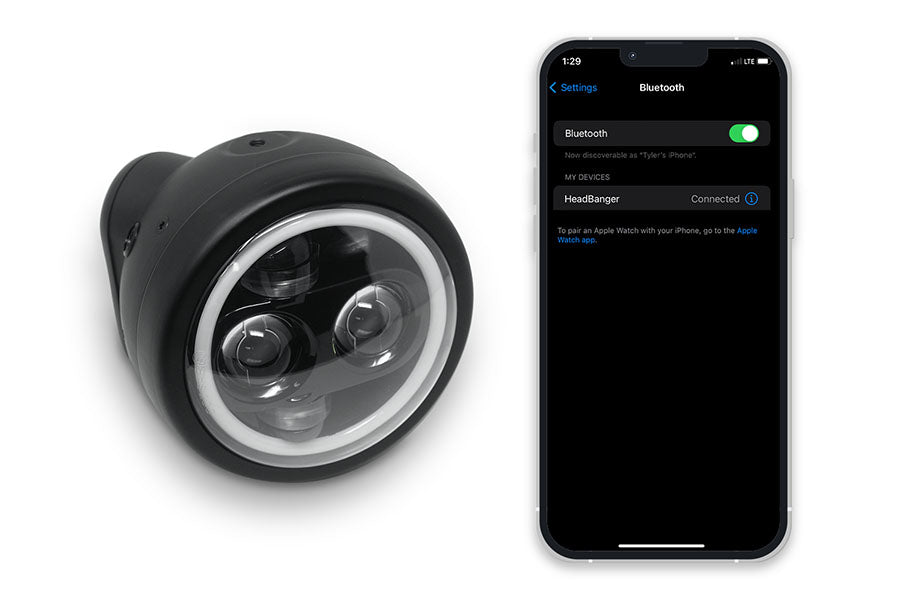 HeadBanger Headlight Speaker Juiced Bikes