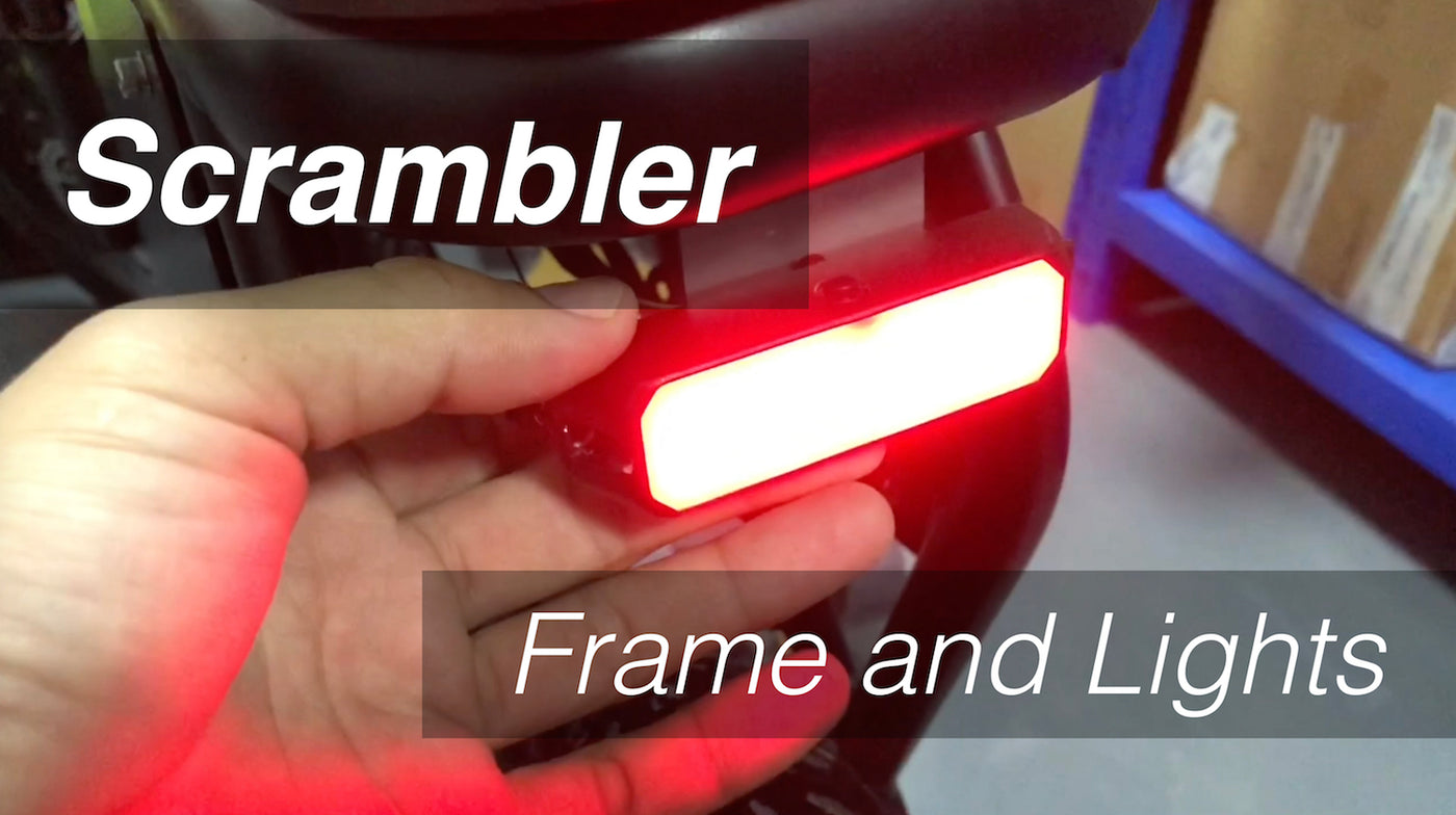 Scrambler Update - Securing Frames and Custom Lights