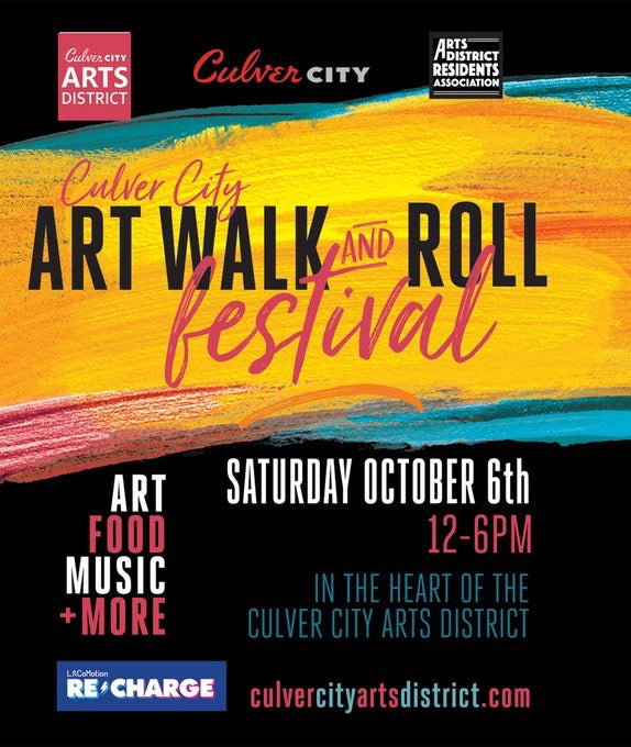 Just 2 more days! Saturday Oct 6th, Culver City Arts Walk!